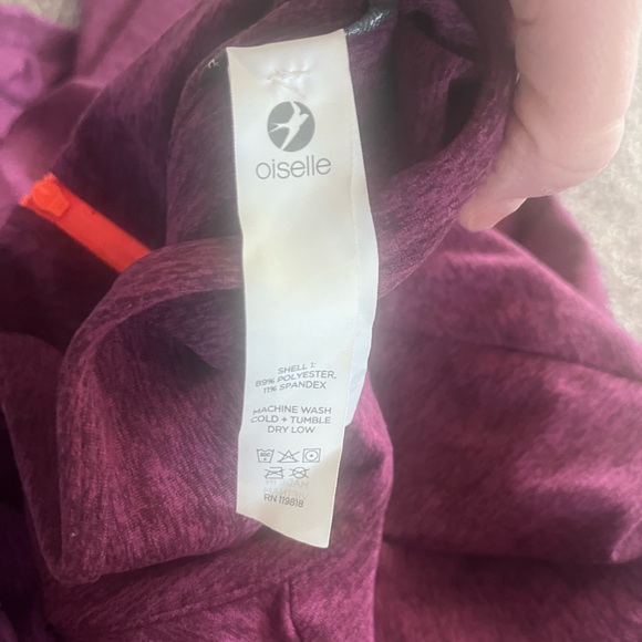 NWT Oiselle Magic Mile Half Zipper Long Sleeve Mock Neck Shirt XL - Picture 9 of 11